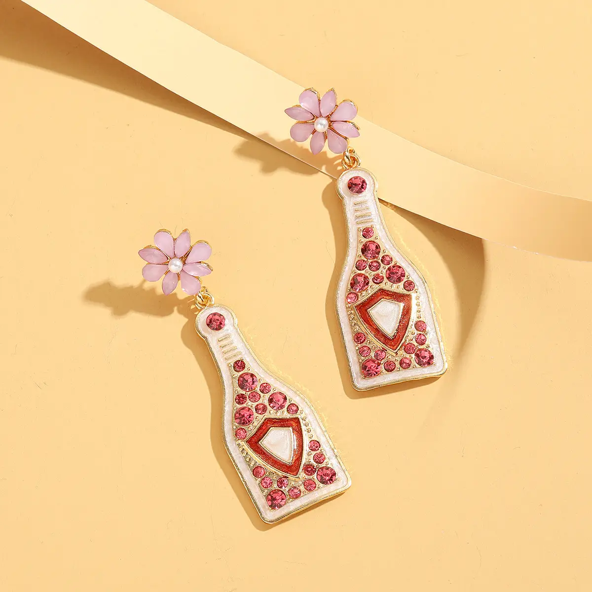 Diamond Encrusted Fruit Animal Earrings for Women