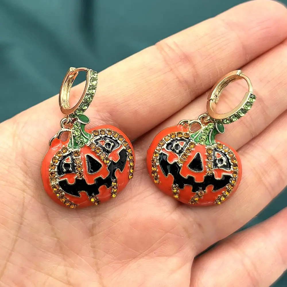 Diamond Encrusted Fruit Animal Earrings for Women