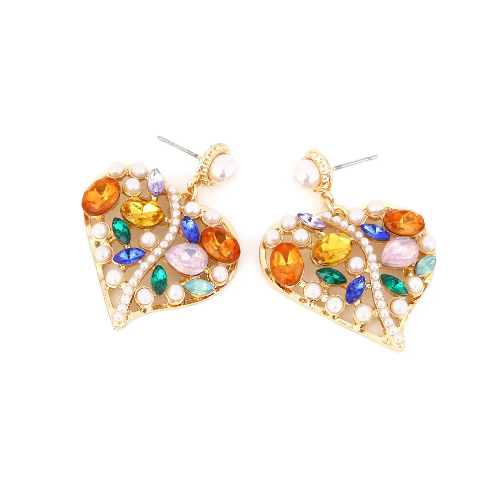 Diamond Encrusted Fruit Animal Earrings for Women