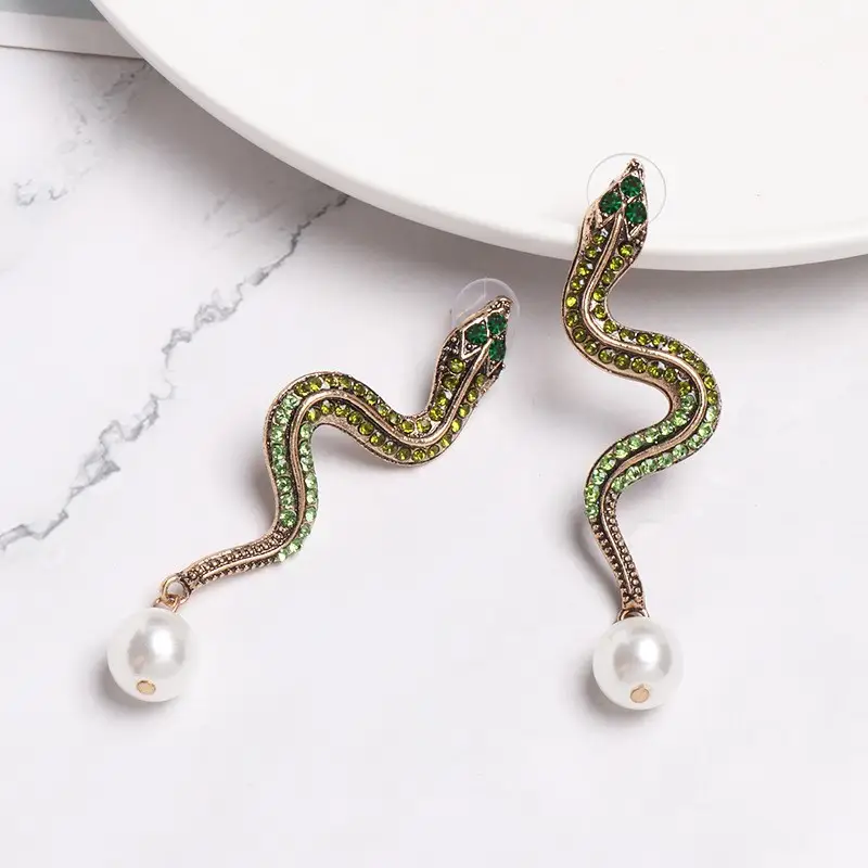 Diamond Encrusted Fruit Animal Earrings for Women