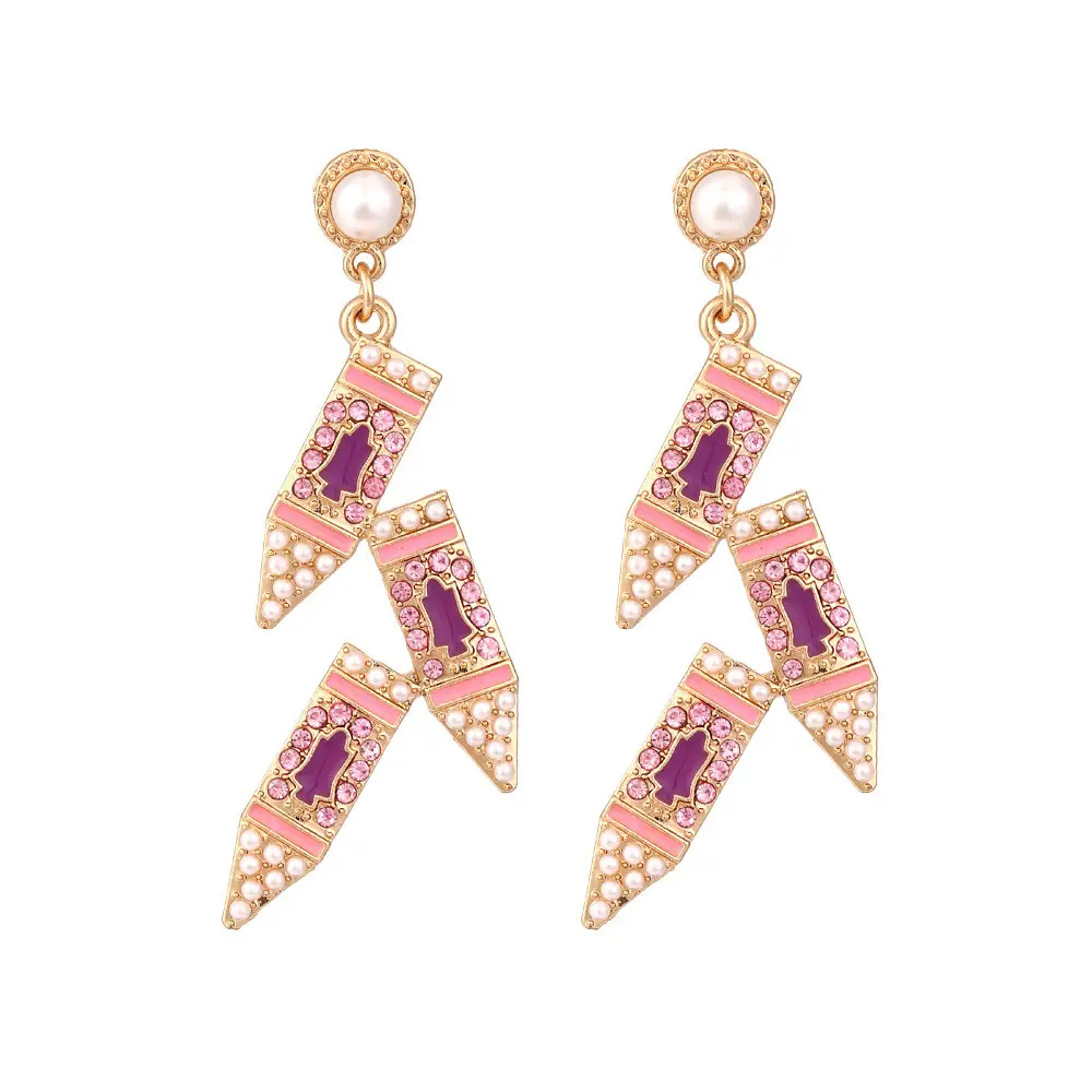 Diamond Encrusted Fruit Animal Earrings for Women