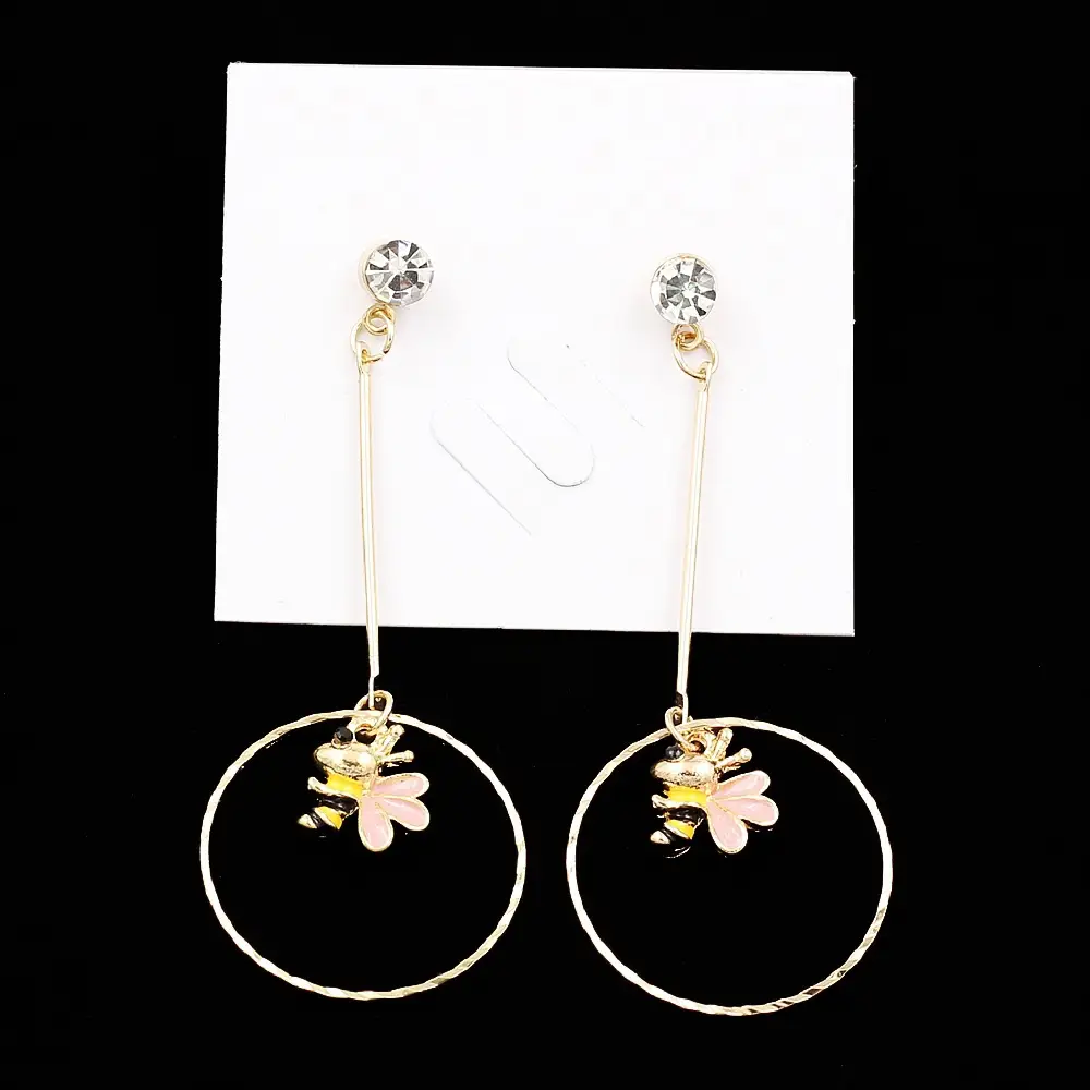 Diamond Encrusted Fruit Animal Earrings for Women