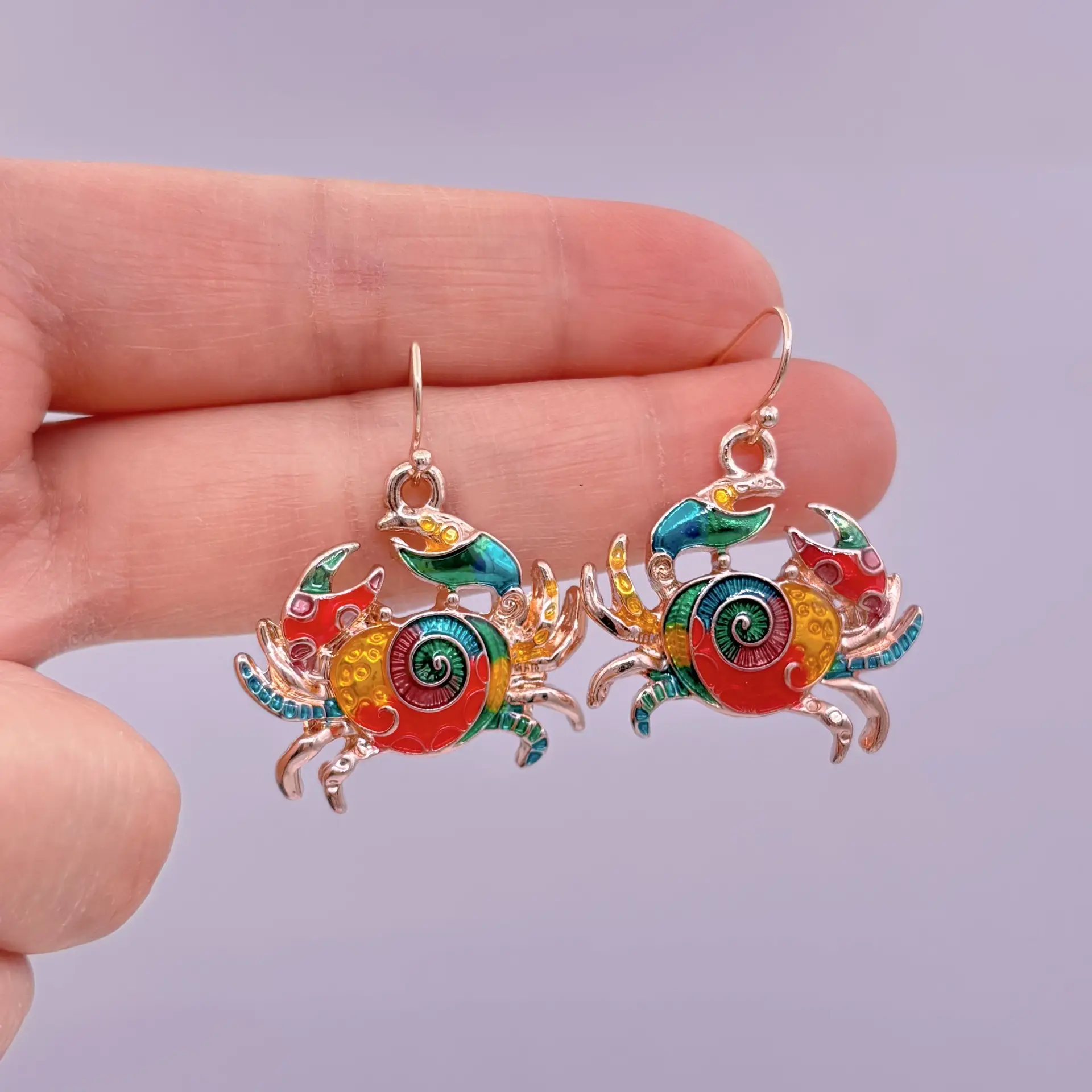Diamond Encrusted Fruit Animal Earrings for Women