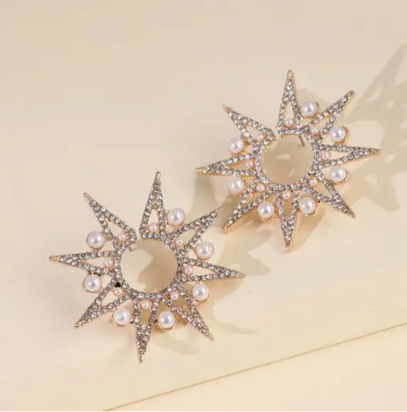 Diamond Encrusted Fruit Animal Earrings for Women