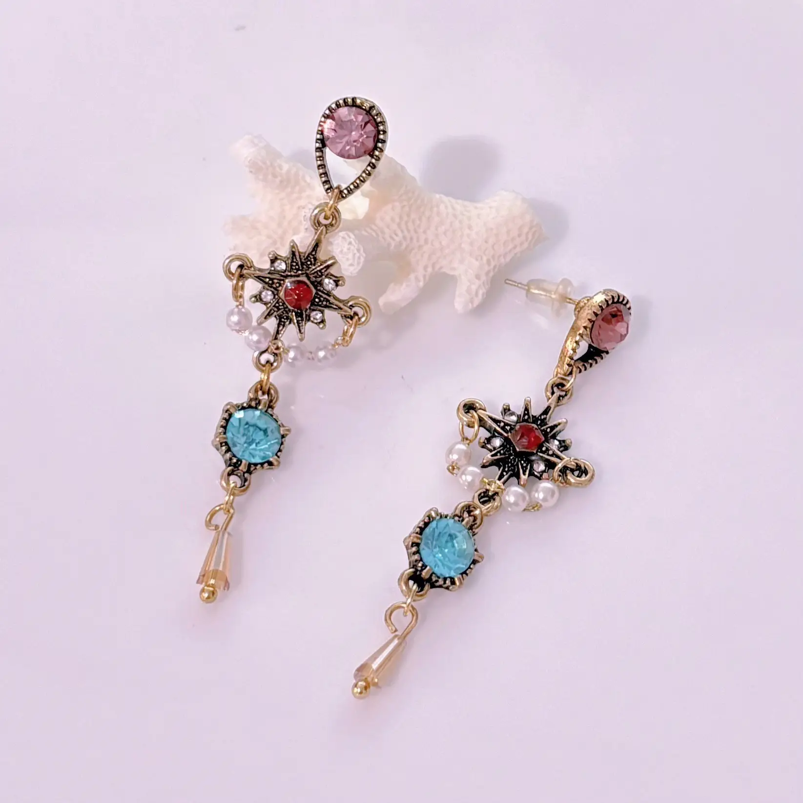 Diamond Encrusted Fruit Animal Earrings for Women