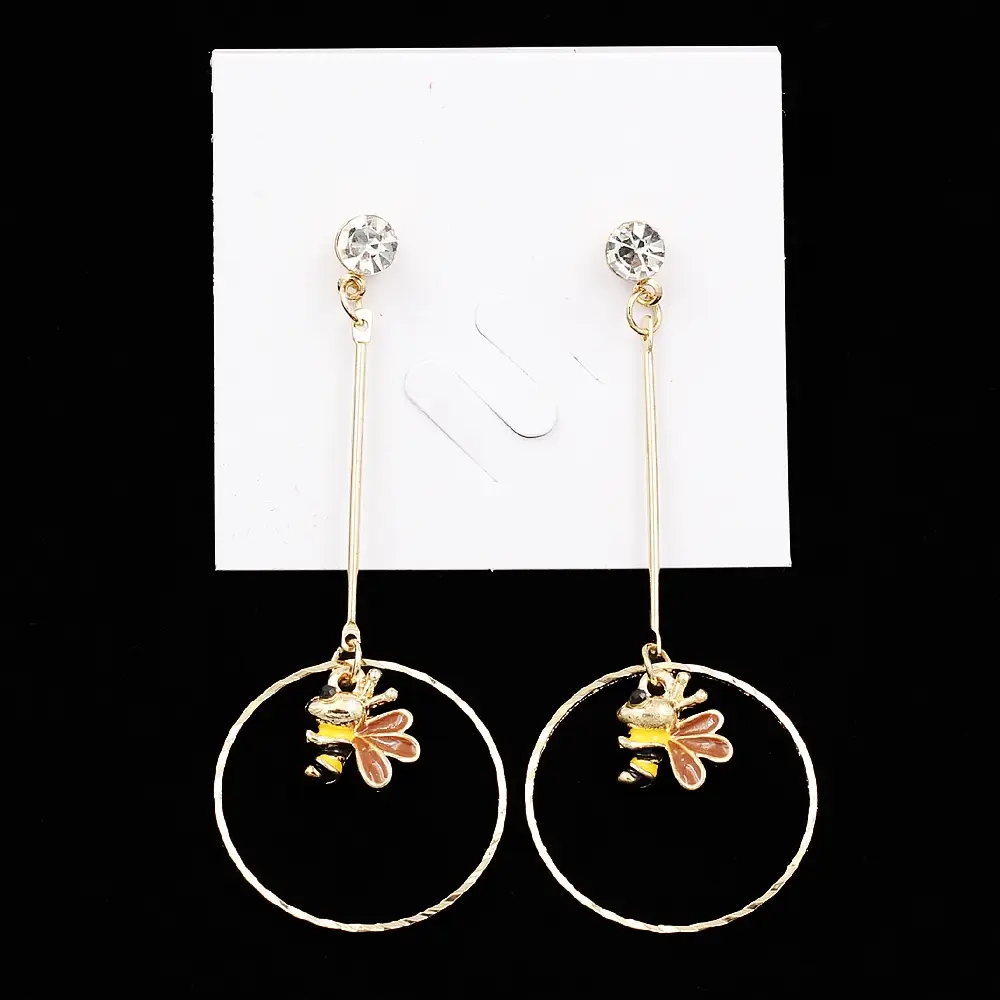 Diamond Encrusted Fruit Animal Earrings for Women