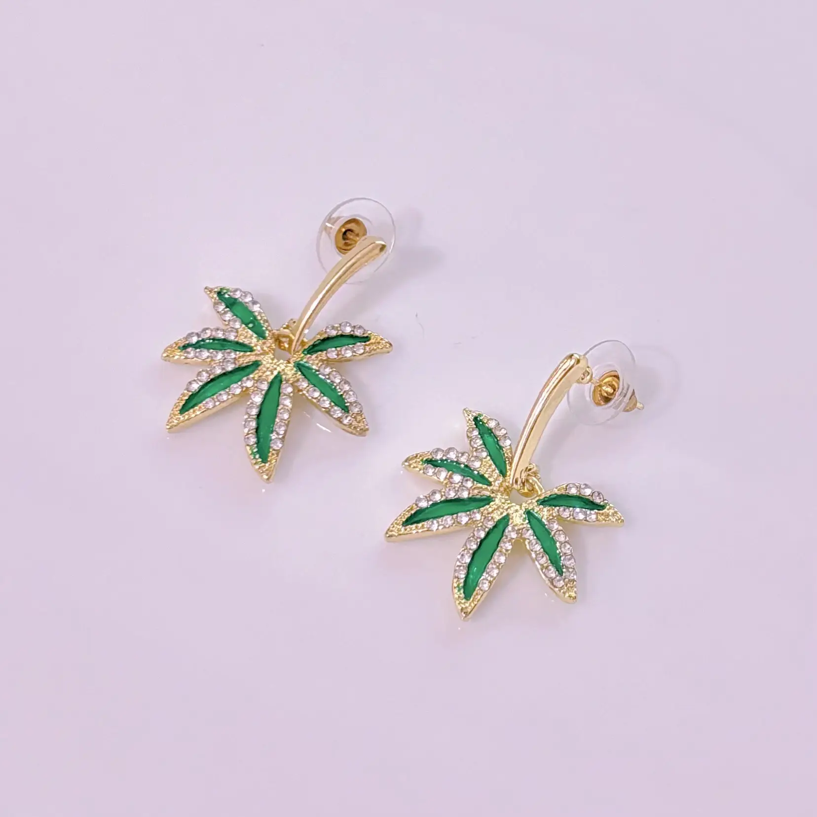 Diamond Encrusted Fruit Animal Earrings for Women