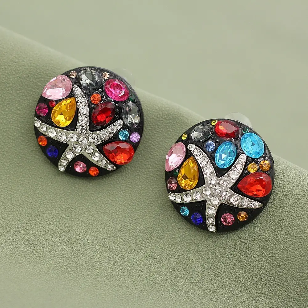 Diamond Encrusted Fruit Animal Earrings for Women