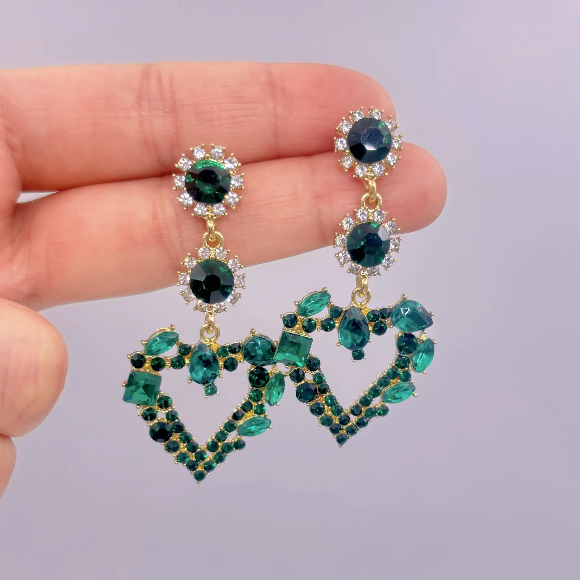 Diamond Encrusted Fruit Animal Earrings for Women