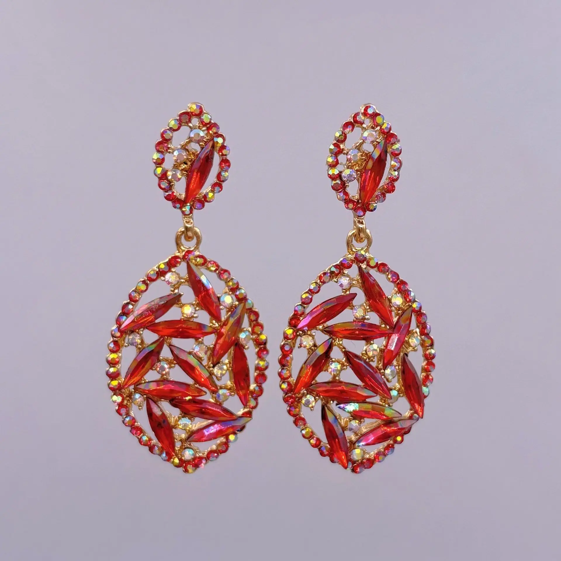 Diamond Encrusted Fruit Animal Earrings for Women