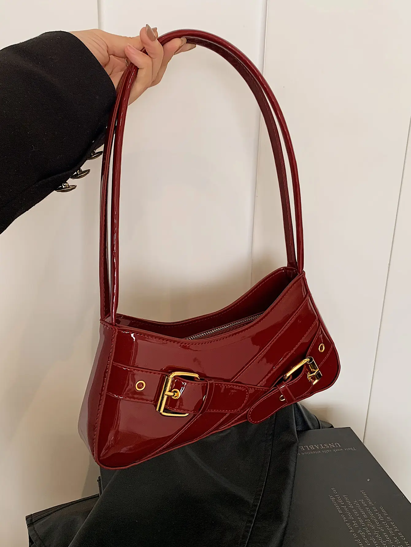 Women's Red Underarm Biker Bag 2025 New - Image 6