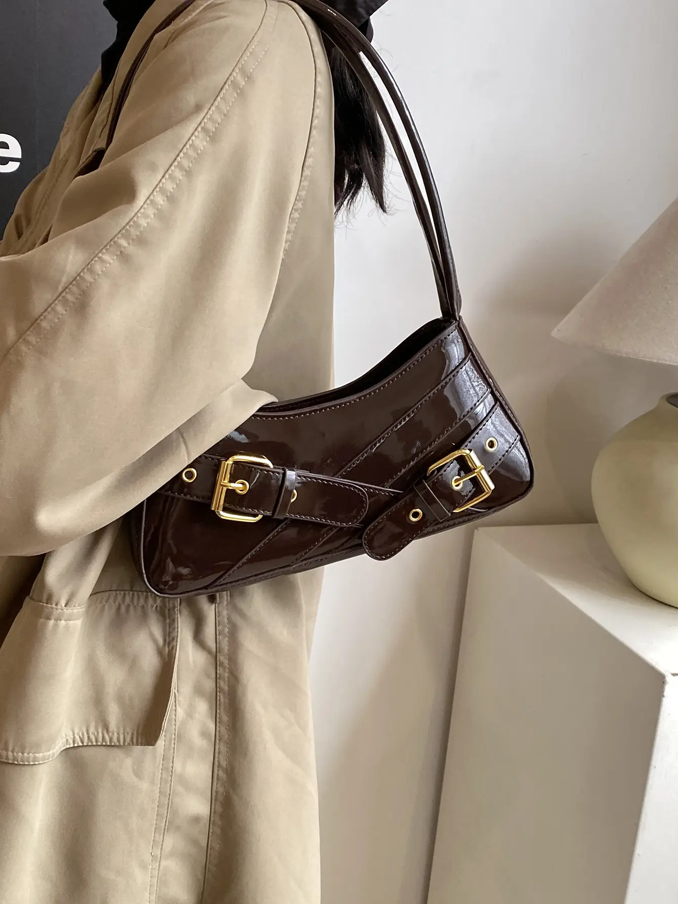 Women's Red Underarm Biker Bag 2025 New - Image 8