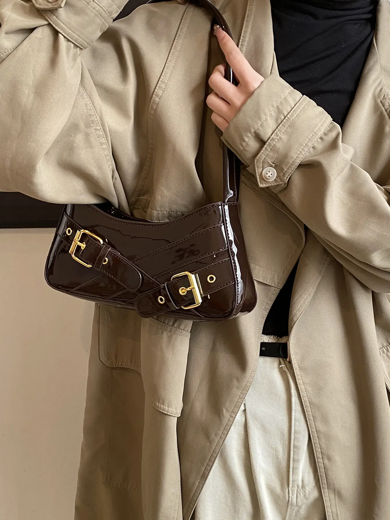 Women's Red Underarm Biker Bag 2025 New - Image 10