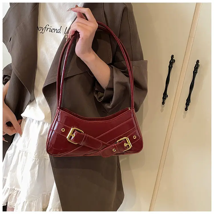 Women's Red Underarm Biker Bag 2025 New — feature 38