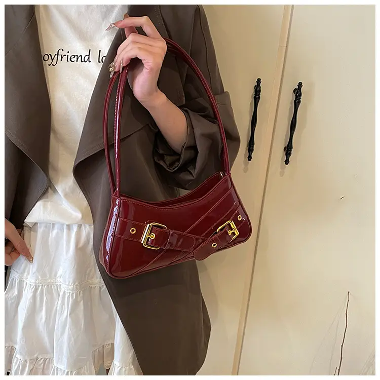 Women's Red Underarm Biker Bag 2025 New — feature 39