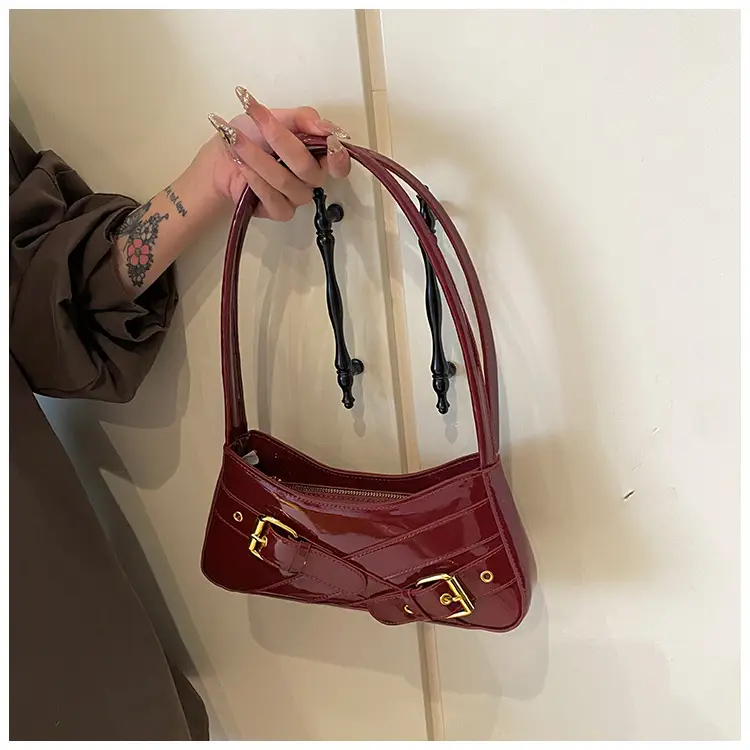 Women's Red Underarm Biker Bag 2025 New — feature 40