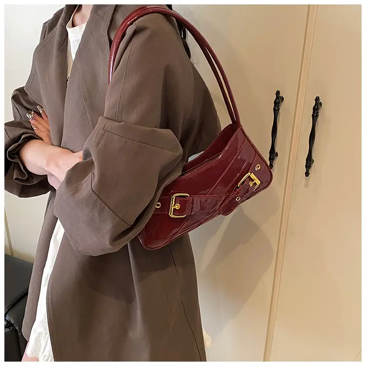 Women's Red Underarm Biker Bag 2025 New — feature 43