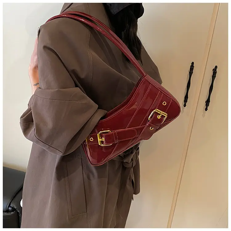 Women's Red Underarm Biker Bag 2025 New — feature 45