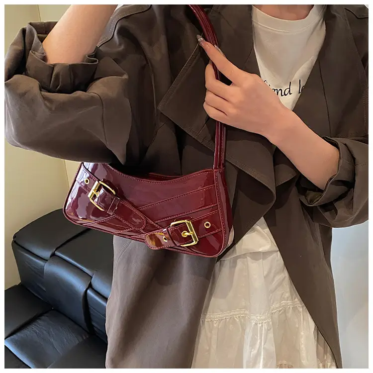 Women's Red Underarm Biker Bag 2025 New — feature 46