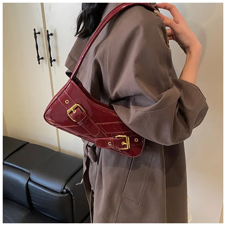 Women's Red Underarm Biker Bag 2025 New — feature 47