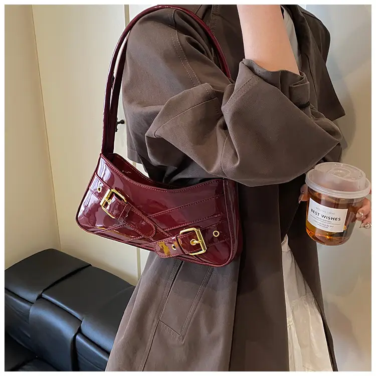 Women's Red Underarm Biker Bag 2025 New — feature 48