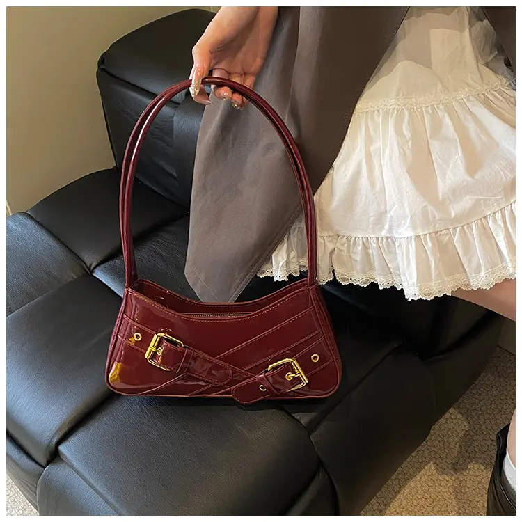 Women's Red Underarm Biker Bag 2025 New — feature 49