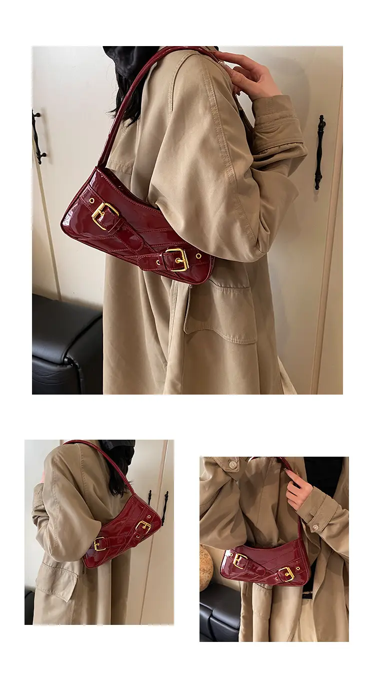 Women's Red Underarm Biker Bag 2025 New — feature 7