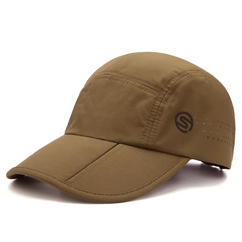 White Foldable Beach Hat with Logo — feature 5