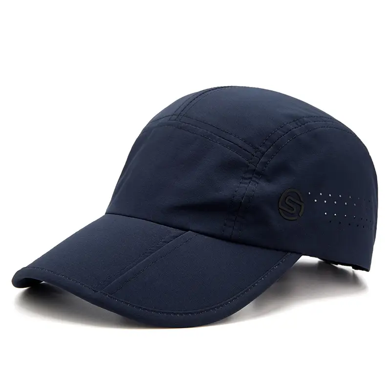 White Foldable Beach Hat with Logo — feature 7