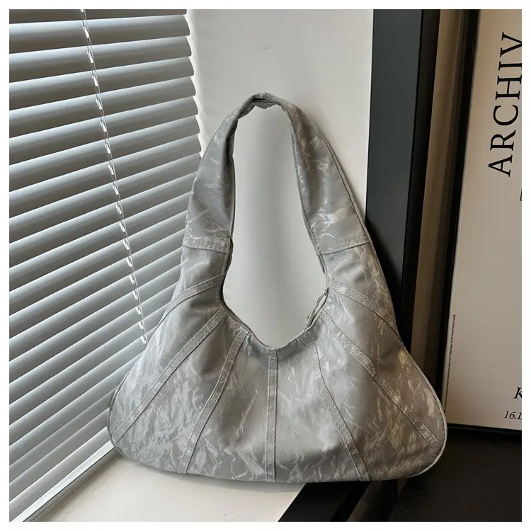 Brown Pleated Shoulder Bag for Women Commute — feature 22