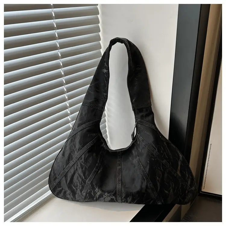 Brown Pleated Shoulder Bag for Women Commute — feature 23