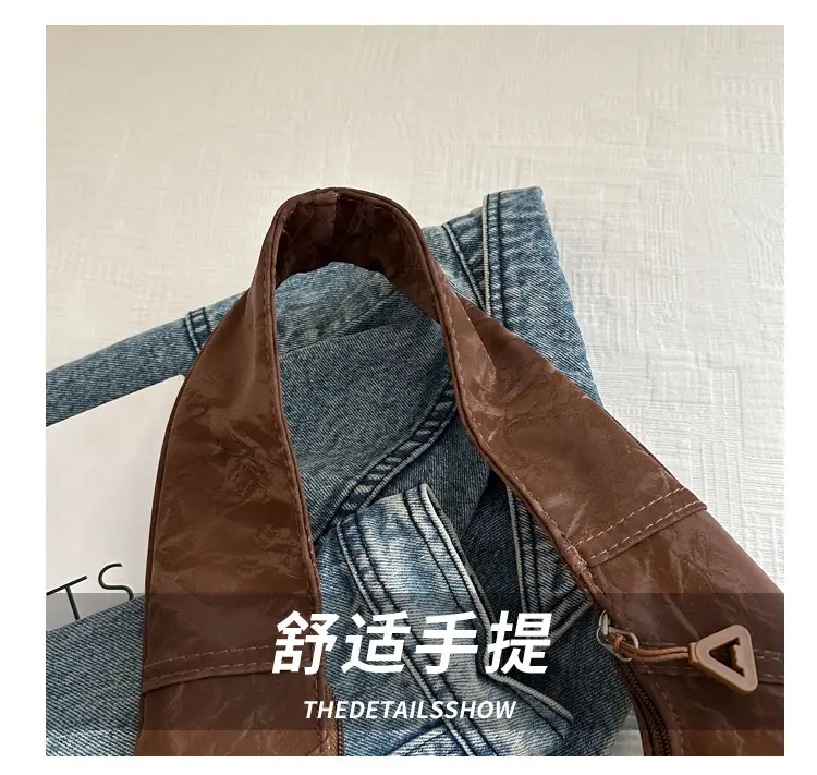 Brown Pleated Shoulder Bag for Women Commute — feature 3