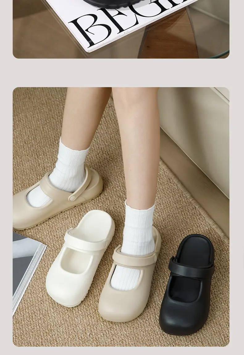 Simple All-match Sandals and Slippers for Women's Summer Slip Feeling Indoor Home 2024 New Arrival Outfit Fashionable Non-slip Baotou — feature 10