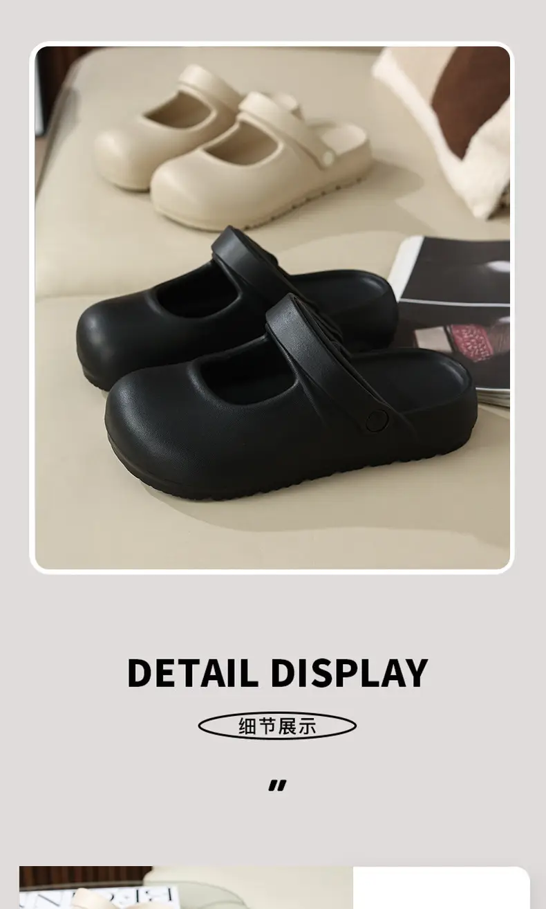 Simple All-match Sandals and Slippers for Women's Summer Slip Feeling Indoor Home 2024 New Arrival Outfit Fashionable Non-slip Baotou — feature 3
