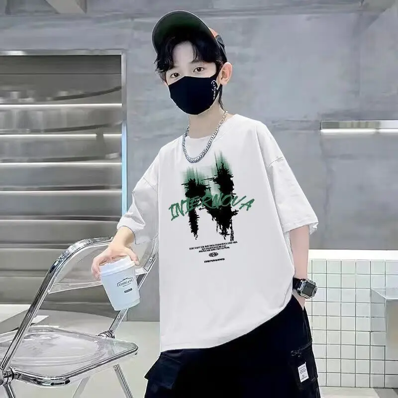 Kids Cotton Printed T-Shirt Short Sleeve Summer Wear - Image 9