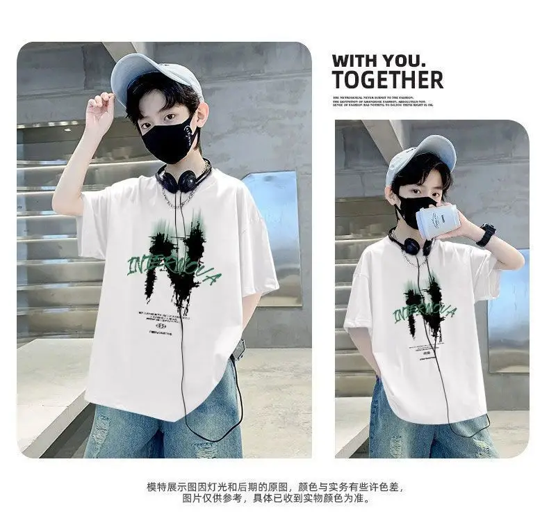 Kids Cotton Printed T-Shirt Short Sleeve Summer Wear — feature 4