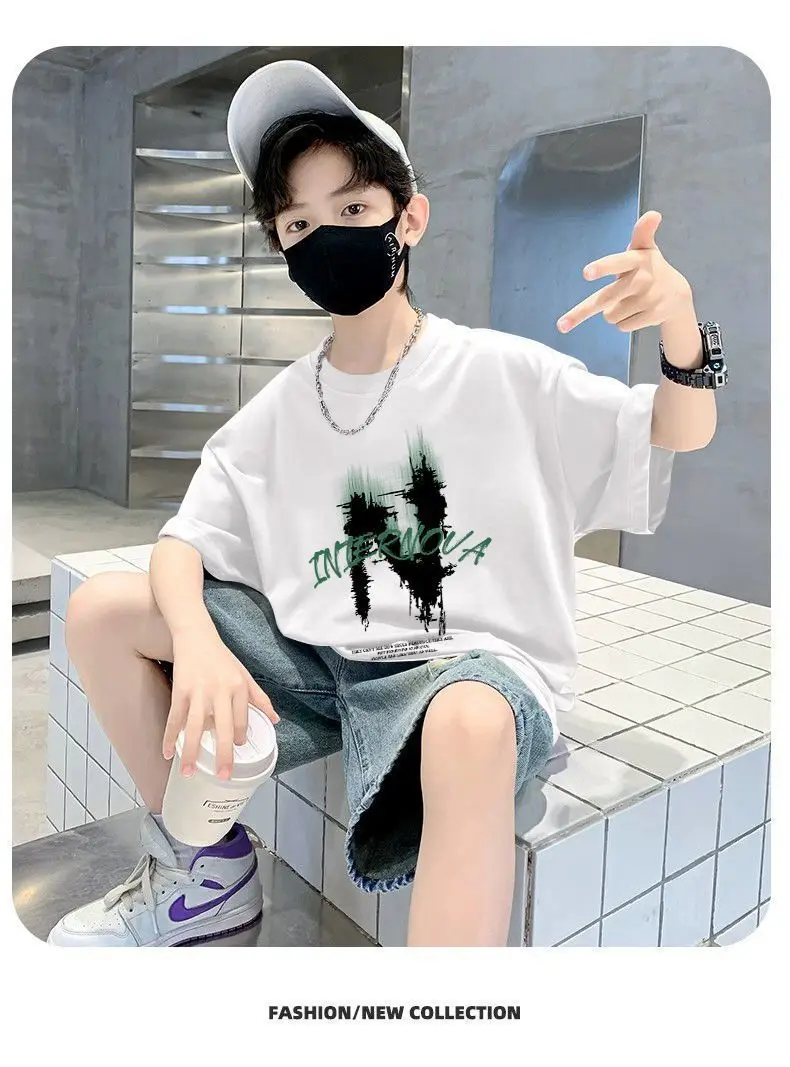 Kids Cotton Printed T-Shirt Short Sleeve Summer Wear — feature 5