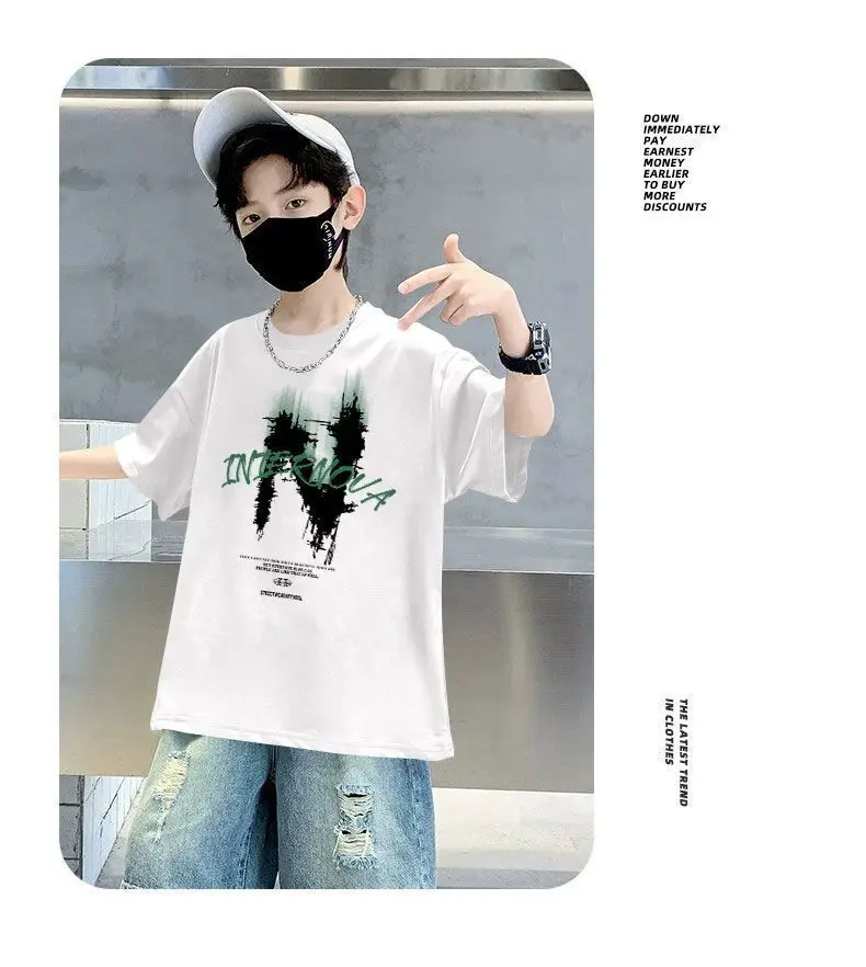 Kids Cotton Printed T-Shirt Short Sleeve Summer Wear — feature 7