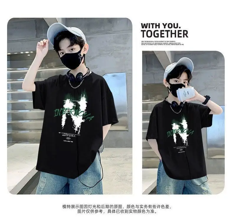 Kids Cotton Printed T-Shirt Short Sleeve Summer Wear — feature 9