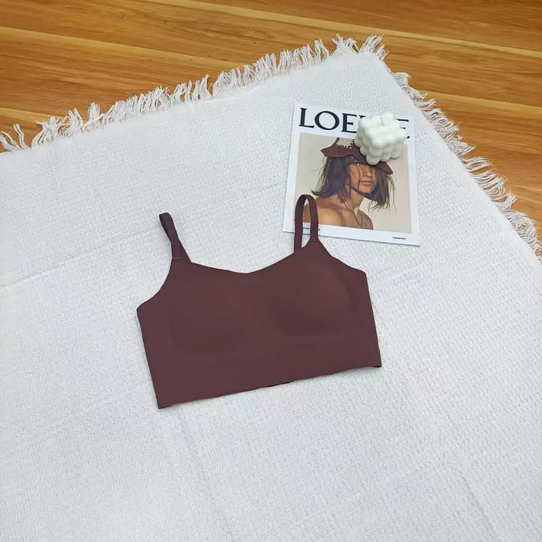 Naked Seamless Underwear Women Small Chest Gathered Up Warm 7A Antibacterial Vest