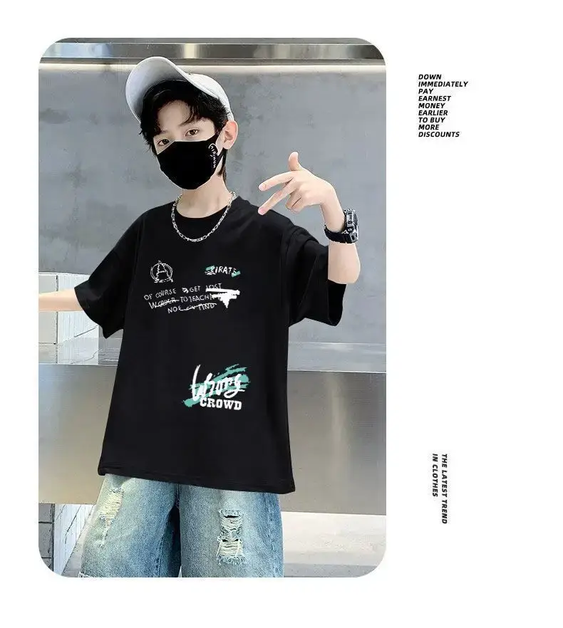 Children Cotton Cartoon T-Shirt Short Sleeve Summer Wear — feature 11