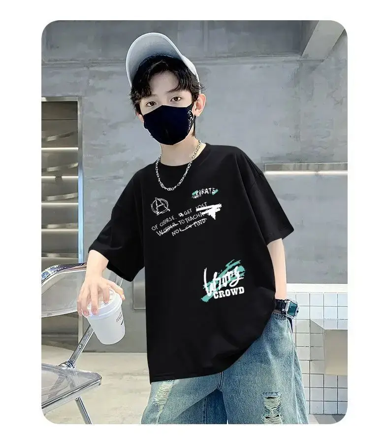 Children Cotton Cartoon T-Shirt Short Sleeve Summer Wear — feature 12