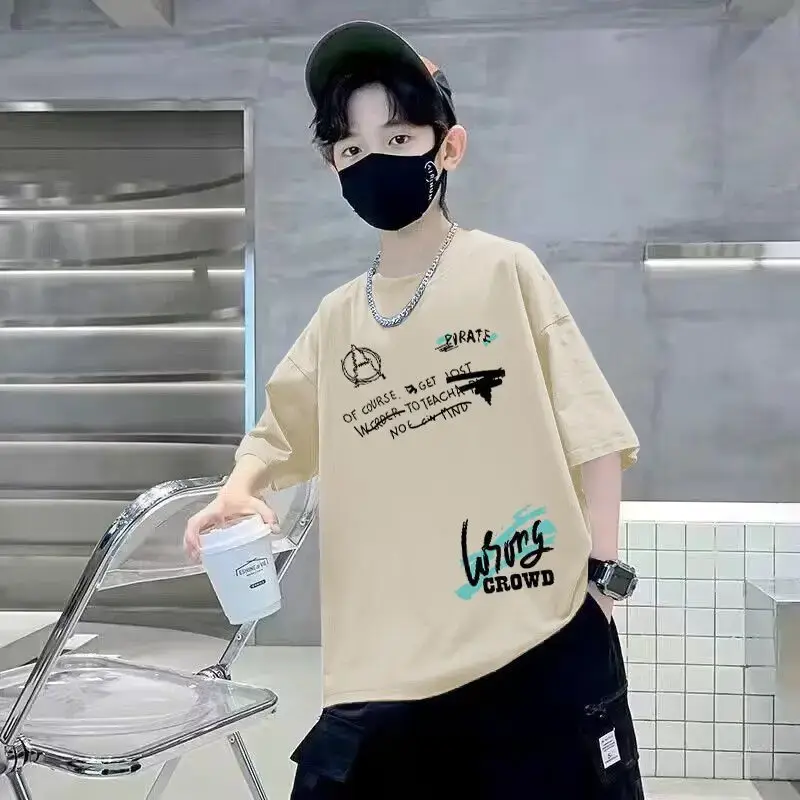 Children Cotton Cartoon T-Shirt Short Sleeve Summer Wear - Image 4