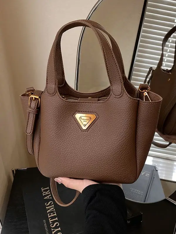 Korean Style Soft Leather Crossbody Bag Brown 2026 - Image 3