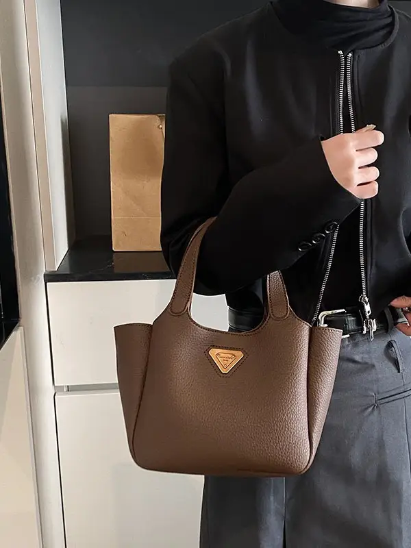 Korean Style Soft Leather Crossbody Bag Brown 2026 - Image 6