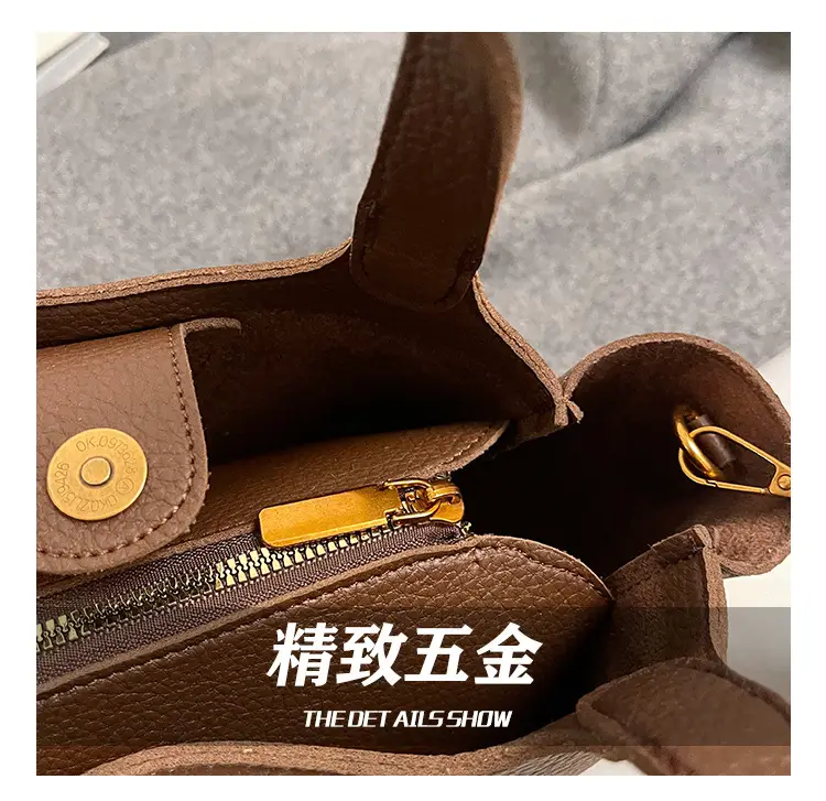 Korean Style Soft Leather Crossbody Bag Brown 2026 — feature 4