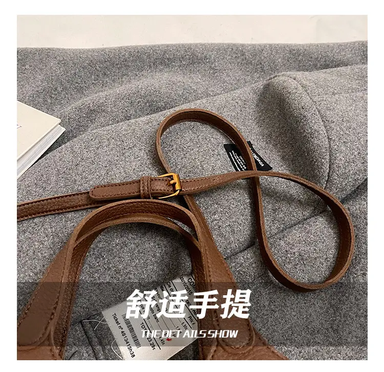 Korean Style Soft Leather Crossbody Bag Brown 2026 — feature 6