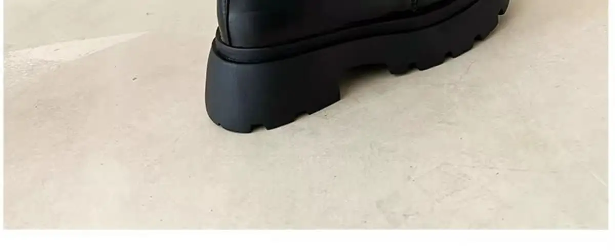Black Thick-Soled Leather Women's Loafers 2025 — feature 10