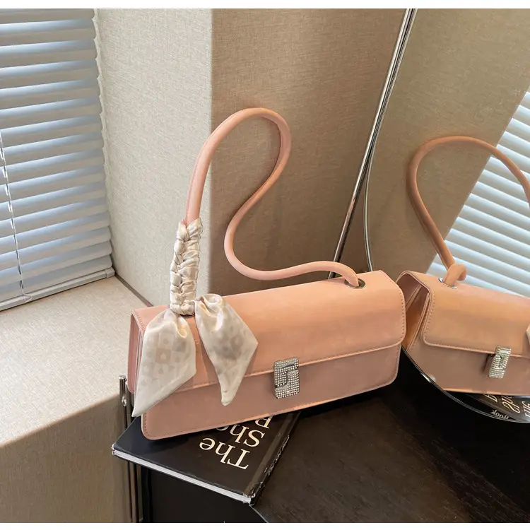 Women's Crossbody Bag with Pearl Bow & Leather Strap — feature 16