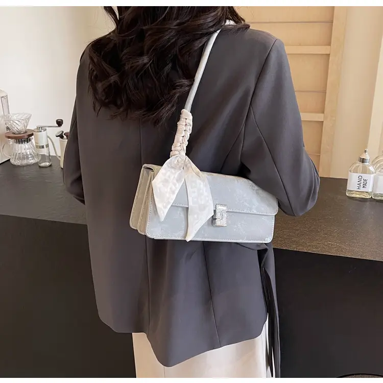 Women's Crossbody Bag with Pearl Bow & Leather Strap — feature 20